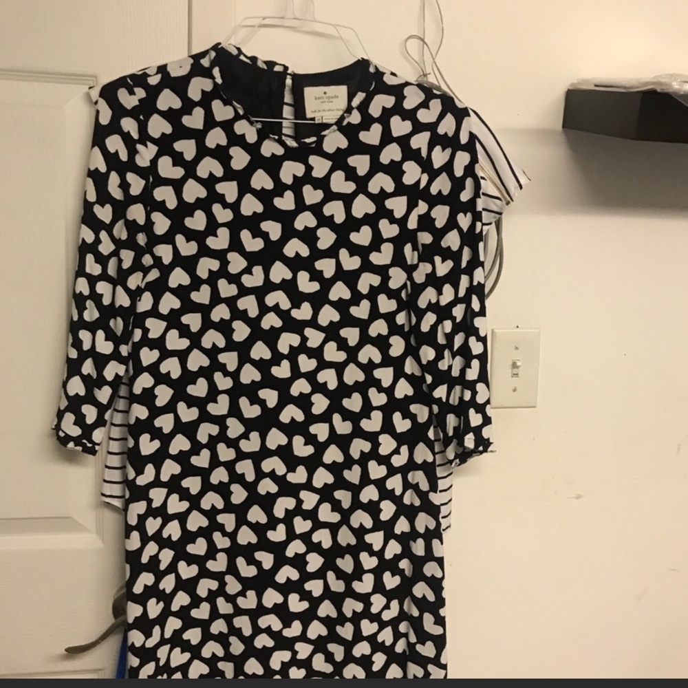 BLACK AND WHITE KATE SPADE DRESS